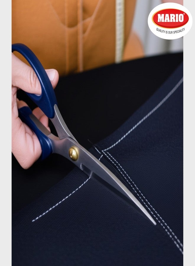 ماريو مقص ماريو للخياطة، 7.7 بوصة (196 مم)، متعدد الاستخدامات، مصنوع من الفولاذ المقاوم للصدأ | شفرة حادة لقص الأقمشة والحرف اليدوية، مناسب للخياطة وتصميم الملابس وأعمال الخياطة والأعمال اليدوية | قص سلس ومقبض مريح - MS 72 - Image 2